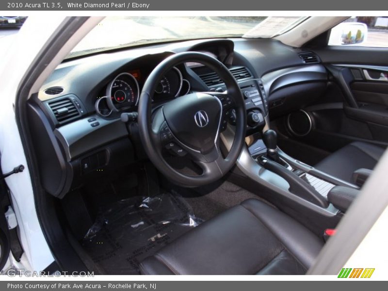 White Diamond Pearl / Ebony 2010 Acura TL 3.5
