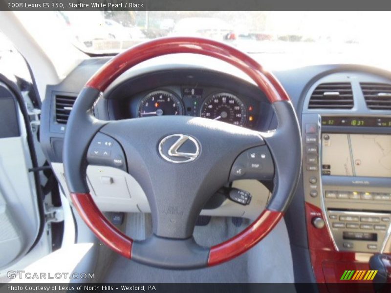 Starfire White Pearl / Black 2008 Lexus ES 350