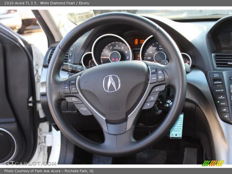 White Diamond Pearl / Ebony 2010 Acura TL 3.5