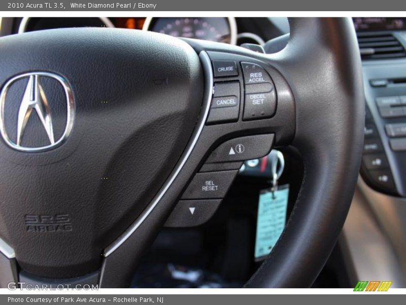 White Diamond Pearl / Ebony 2010 Acura TL 3.5