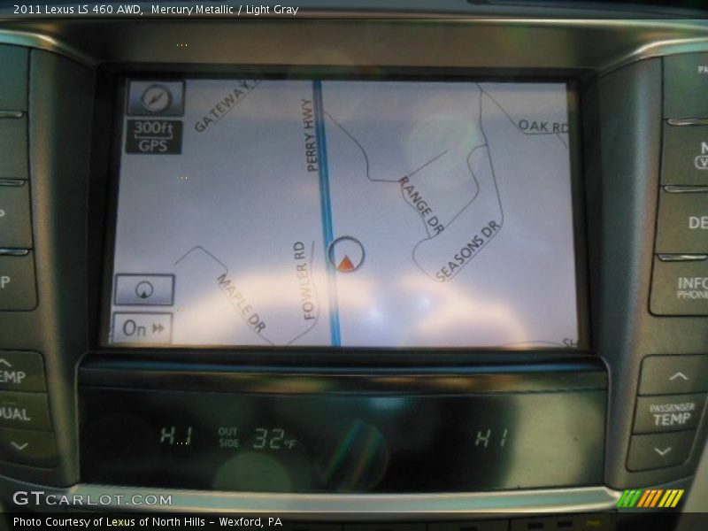 Mercury Metallic / Light Gray 2011 Lexus LS 460 AWD