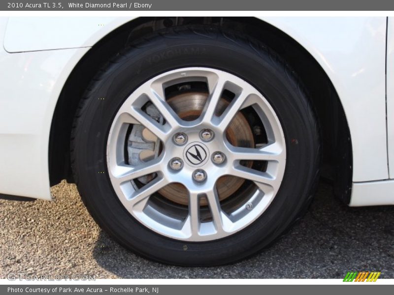 White Diamond Pearl / Ebony 2010 Acura TL 3.5