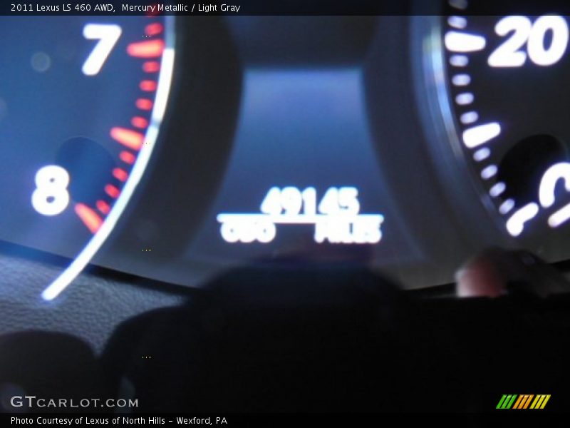 Mercury Metallic / Light Gray 2011 Lexus LS 460 AWD