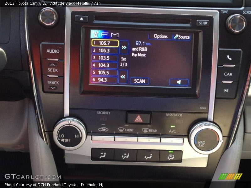 Attitude Black Metallic / Ash 2012 Toyota Camry LE