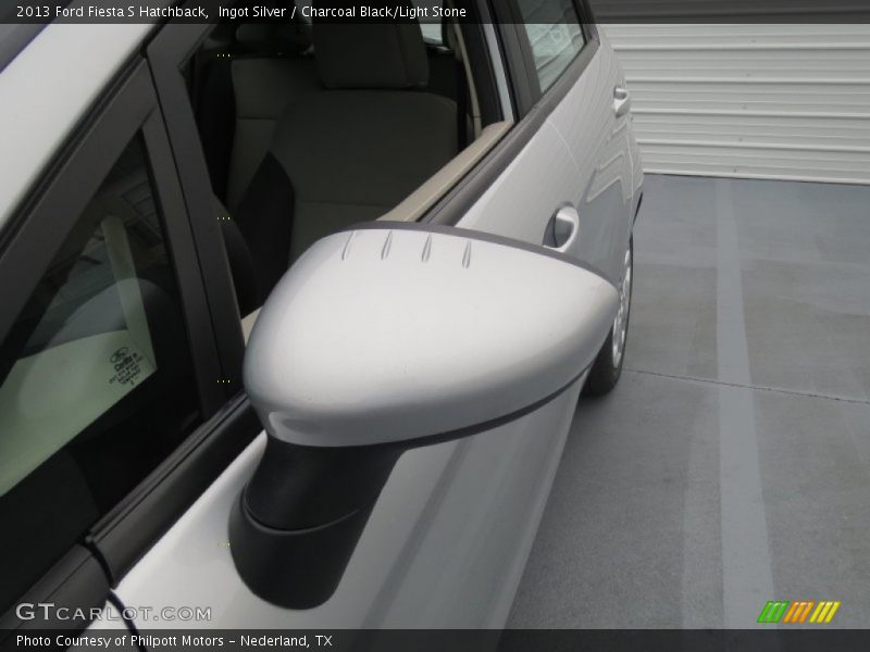 Ingot Silver / Charcoal Black/Light Stone 2013 Ford Fiesta S Hatchback