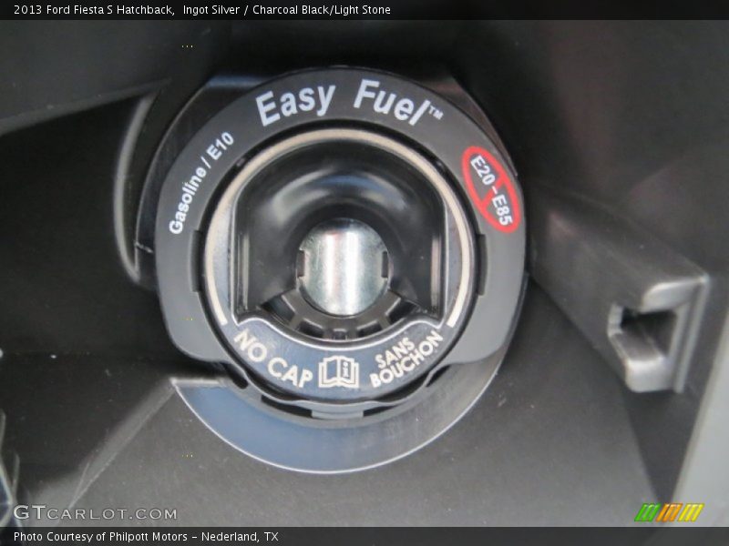 Ingot Silver / Charcoal Black/Light Stone 2013 Ford Fiesta S Hatchback