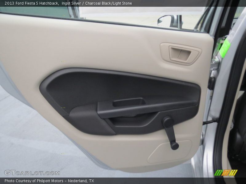 Ingot Silver / Charcoal Black/Light Stone 2013 Ford Fiesta S Hatchback