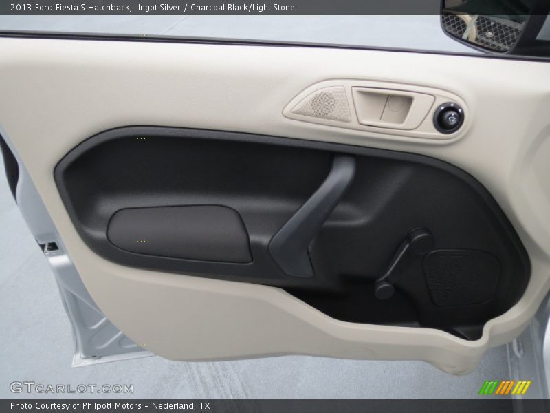 Ingot Silver / Charcoal Black/Light Stone 2013 Ford Fiesta S Hatchback