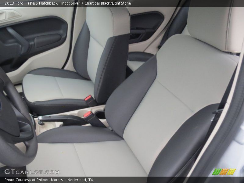 Ingot Silver / Charcoal Black/Light Stone 2013 Ford Fiesta S Hatchback