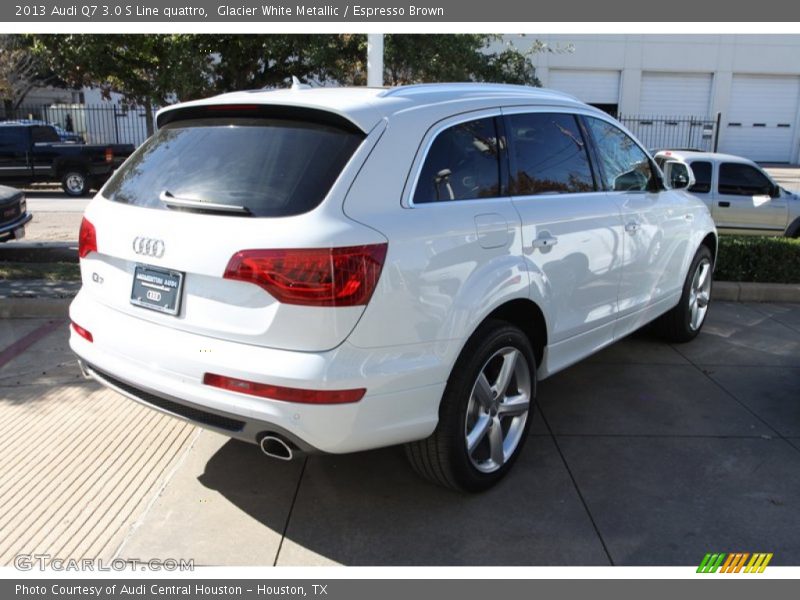 Glacier White Metallic / Espresso Brown 2013 Audi Q7 3.0 S Line quattro