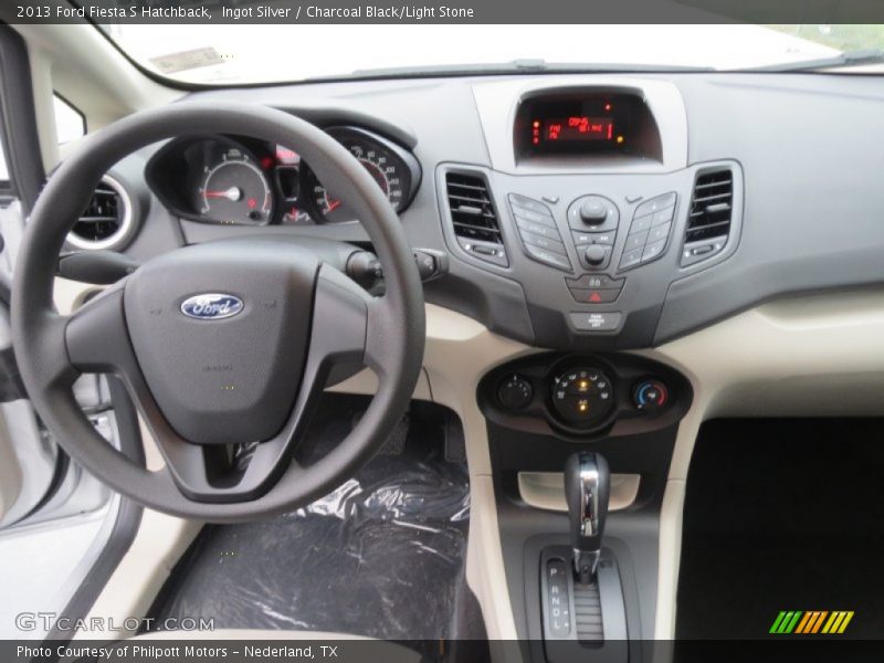 Ingot Silver / Charcoal Black/Light Stone 2013 Ford Fiesta S Hatchback