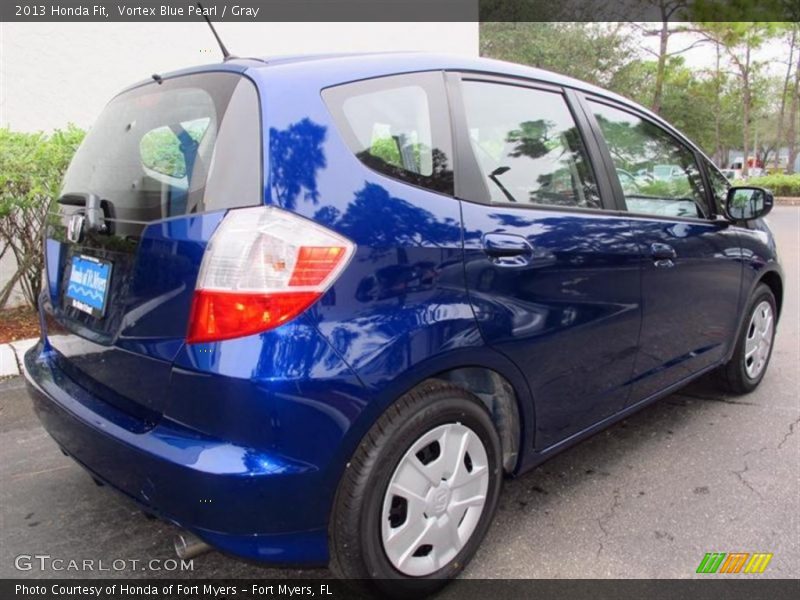 Vortex Blue Pearl / Gray 2013 Honda Fit