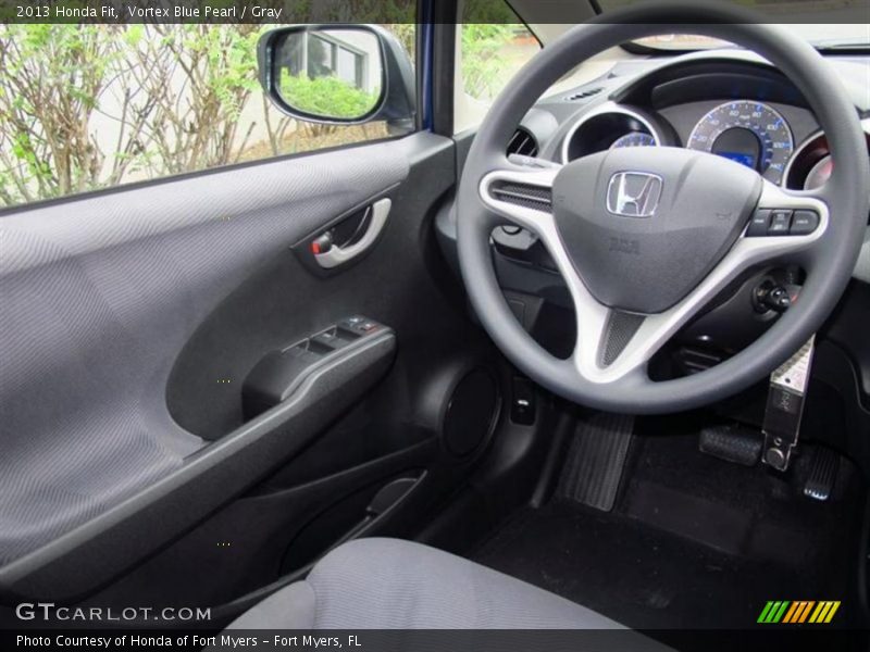 Vortex Blue Pearl / Gray 2013 Honda Fit