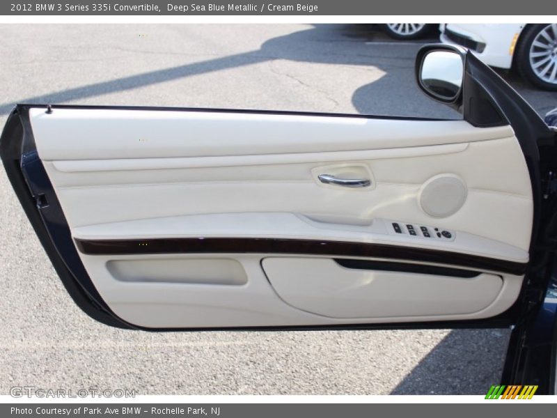 Deep Sea Blue Metallic / Cream Beige 2012 BMW 3 Series 335i Convertible