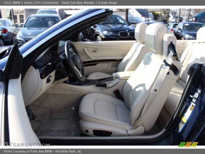 Deep Sea Blue Metallic / Cream Beige 2012 BMW 3 Series 335i Convertible