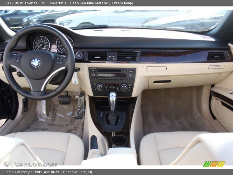 Deep Sea Blue Metallic / Cream Beige 2012 BMW 3 Series 335i Convertible