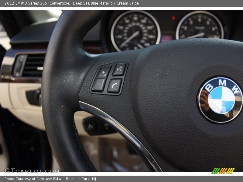 Deep Sea Blue Metallic / Cream Beige 2012 BMW 3 Series 335i Convertible