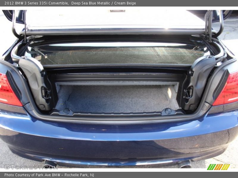 Deep Sea Blue Metallic / Cream Beige 2012 BMW 3 Series 335i Convertible