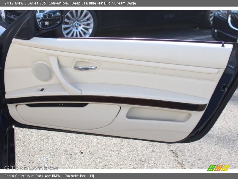 Deep Sea Blue Metallic / Cream Beige 2012 BMW 3 Series 335i Convertible