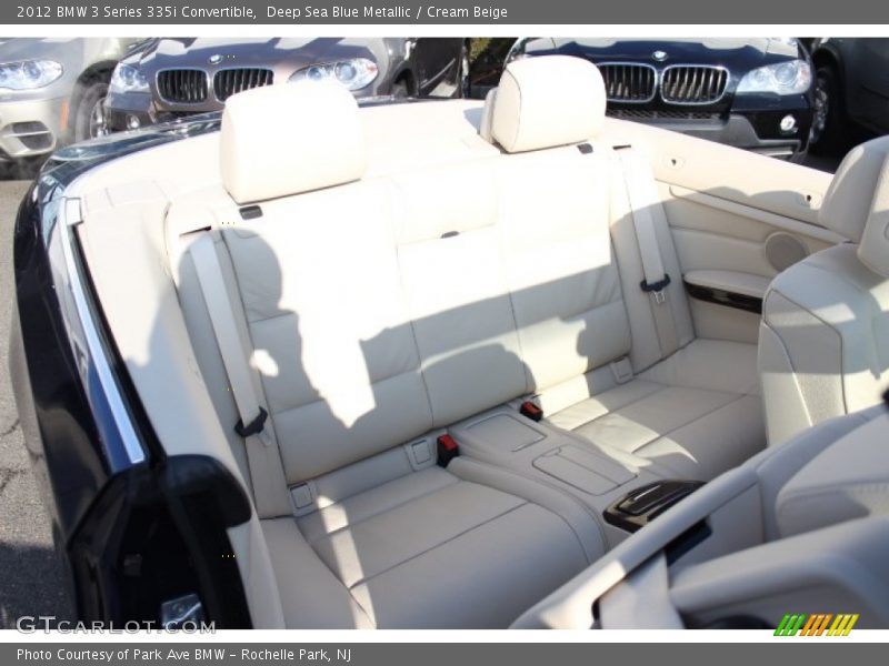 Deep Sea Blue Metallic / Cream Beige 2012 BMW 3 Series 335i Convertible