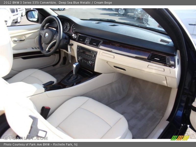 Deep Sea Blue Metallic / Cream Beige 2012 BMW 3 Series 335i Convertible
