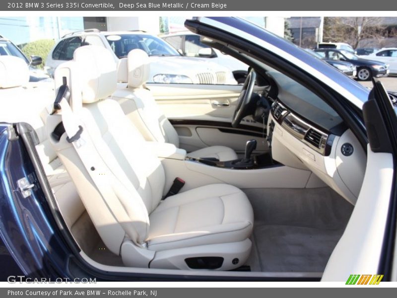 Deep Sea Blue Metallic / Cream Beige 2012 BMW 3 Series 335i Convertible