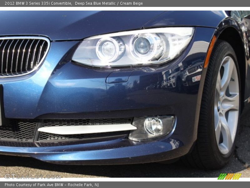 Deep Sea Blue Metallic / Cream Beige 2012 BMW 3 Series 335i Convertible