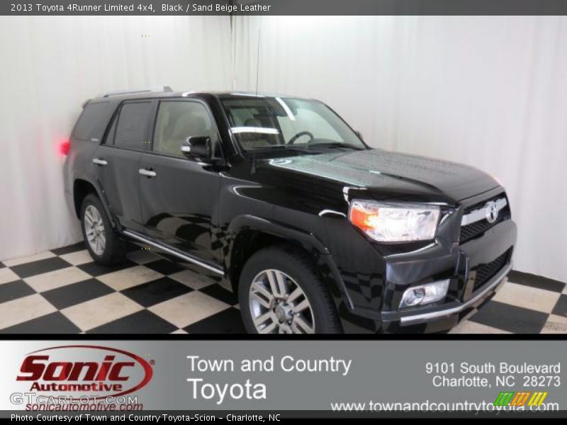 Black / Sand Beige Leather 2013 Toyota 4Runner Limited 4x4