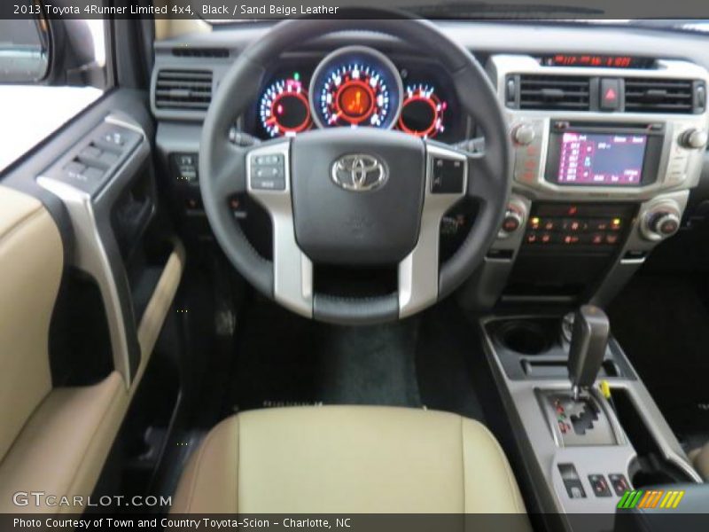Black / Sand Beige Leather 2013 Toyota 4Runner Limited 4x4