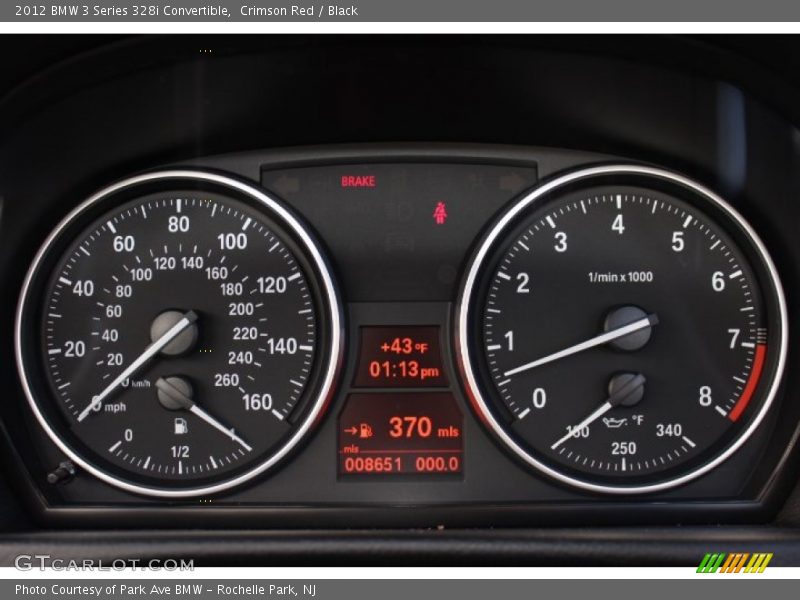  2012 3 Series 328i Convertible 328i Convertible Gauges