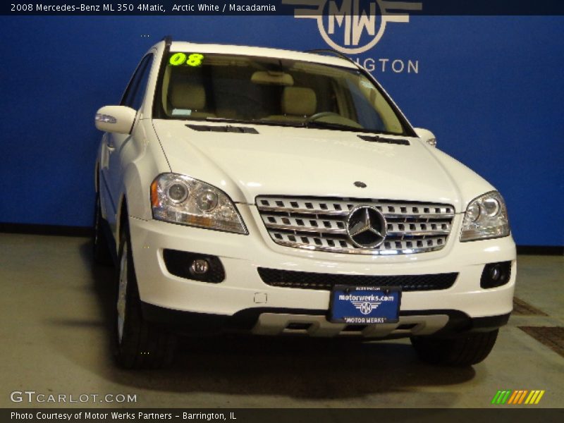Arctic White / Macadamia 2008 Mercedes-Benz ML 350 4Matic