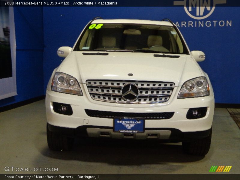 Arctic White / Macadamia 2008 Mercedes-Benz ML 350 4Matic