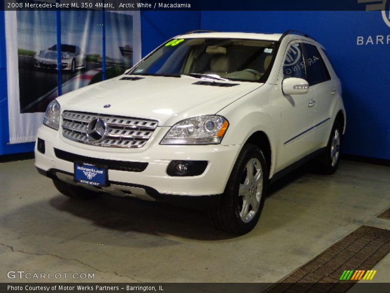 Arctic White / Macadamia 2008 Mercedes-Benz ML 350 4Matic