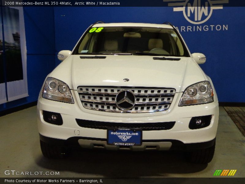 Arctic White / Macadamia 2008 Mercedes-Benz ML 350 4Matic