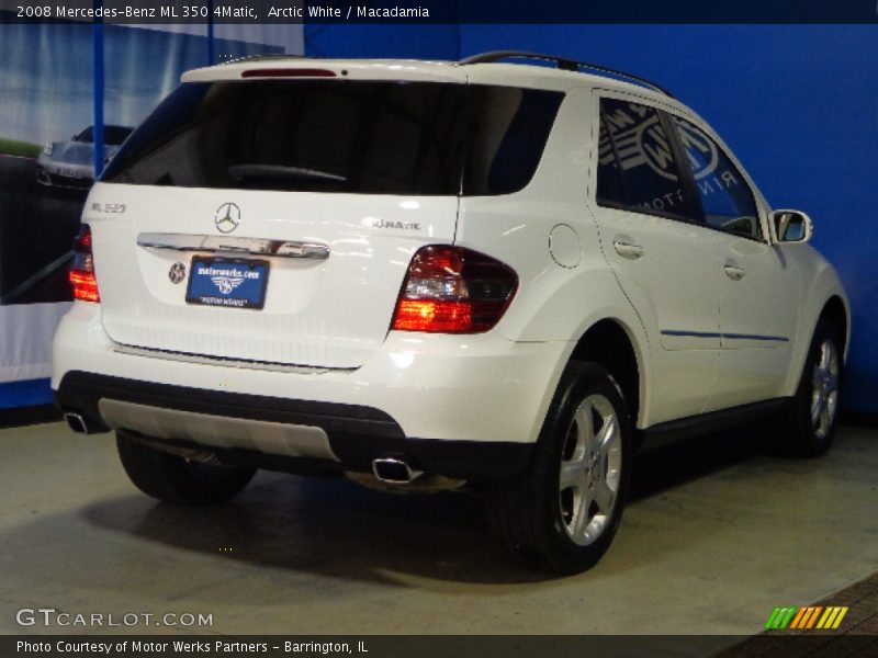 Arctic White / Macadamia 2008 Mercedes-Benz ML 350 4Matic