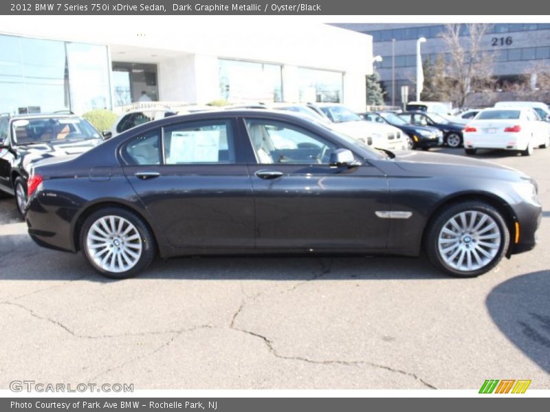 Dark Graphite Metallic / Oyster/Black 2012 BMW 7 Series 750i xDrive Sedan