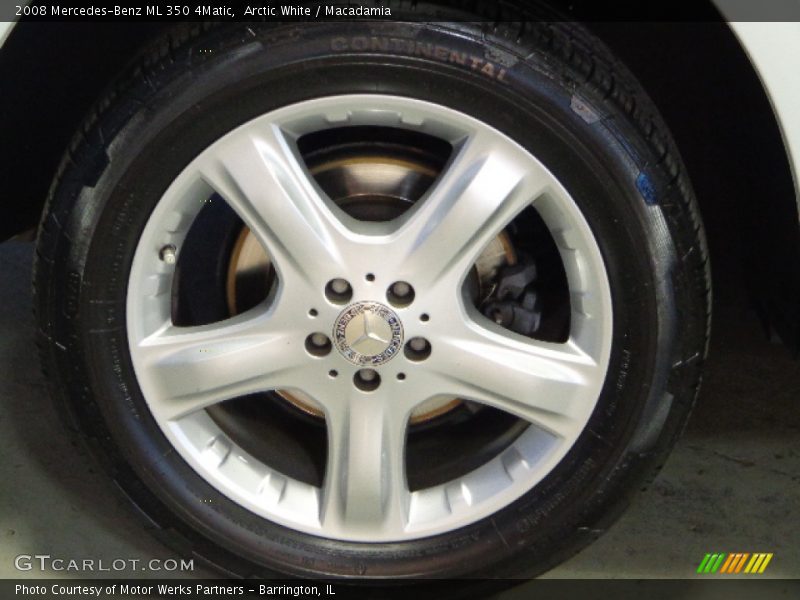 Arctic White / Macadamia 2008 Mercedes-Benz ML 350 4Matic