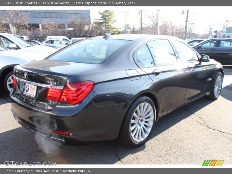 Dark Graphite Metallic / Oyster/Black 2012 BMW 7 Series 750i xDrive Sedan