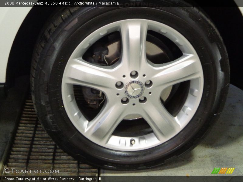 Arctic White / Macadamia 2008 Mercedes-Benz ML 350 4Matic