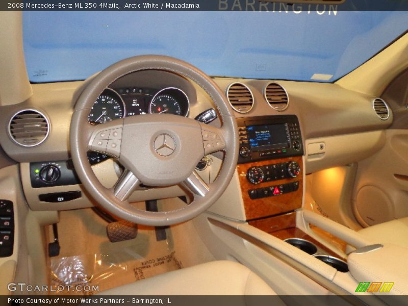 Arctic White / Macadamia 2008 Mercedes-Benz ML 350 4Matic