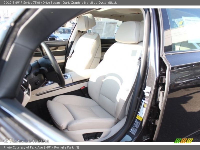 Dark Graphite Metallic / Oyster/Black 2012 BMW 7 Series 750i xDrive Sedan
