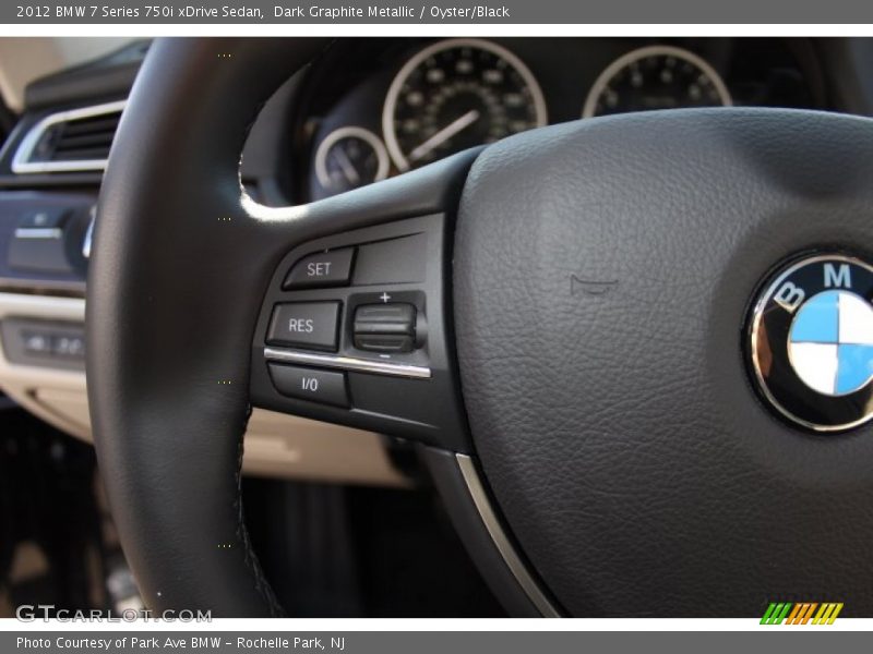 Dark Graphite Metallic / Oyster/Black 2012 BMW 7 Series 750i xDrive Sedan