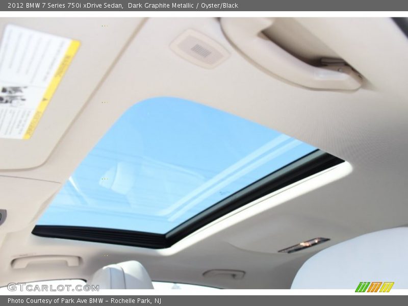 Dark Graphite Metallic / Oyster/Black 2012 BMW 7 Series 750i xDrive Sedan