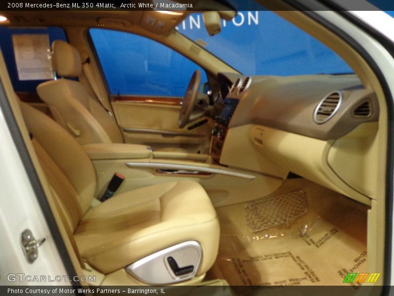 Arctic White / Macadamia 2008 Mercedes-Benz ML 350 4Matic