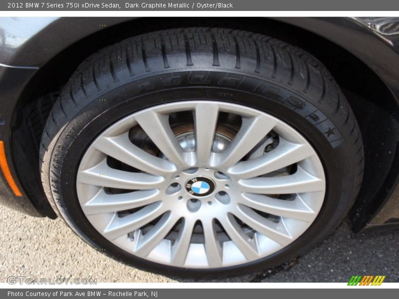 Dark Graphite Metallic / Oyster/Black 2012 BMW 7 Series 750i xDrive Sedan