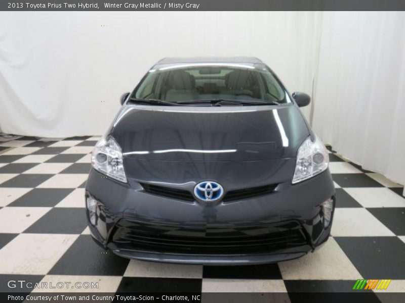 Winter Gray Metallic / Misty Gray 2013 Toyota Prius Two Hybrid