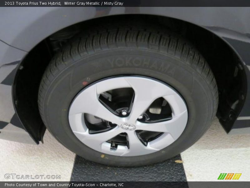 Winter Gray Metallic / Misty Gray 2013 Toyota Prius Two Hybrid