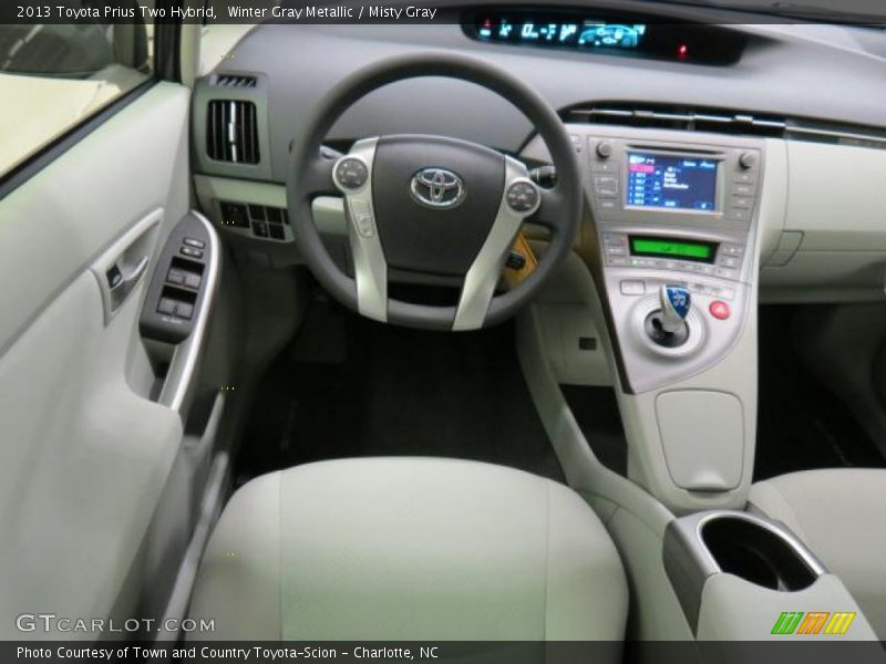 Winter Gray Metallic / Misty Gray 2013 Toyota Prius Two Hybrid