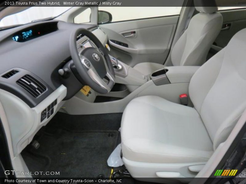 Winter Gray Metallic / Misty Gray 2013 Toyota Prius Two Hybrid