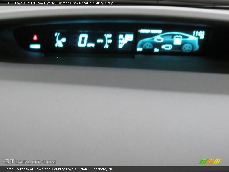 Winter Gray Metallic / Misty Gray 2013 Toyota Prius Two Hybrid